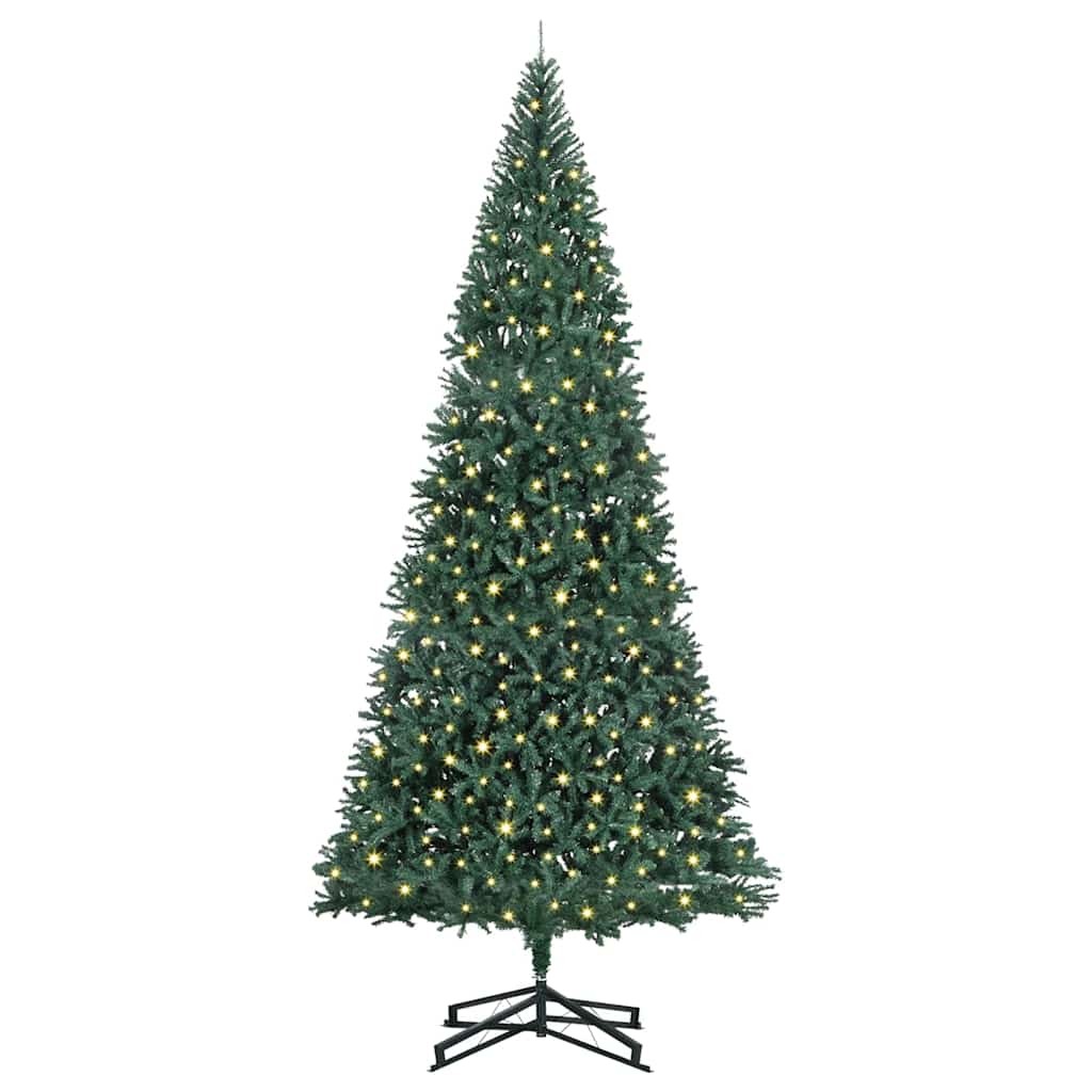 Artificial Pre-lit Christmas Tree with Stand Green 500 cm PVC